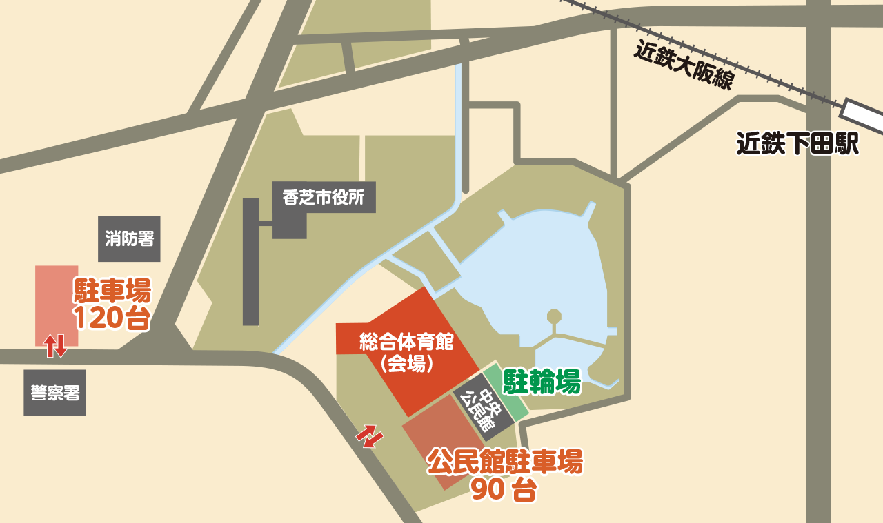 臨時駐車場マップ